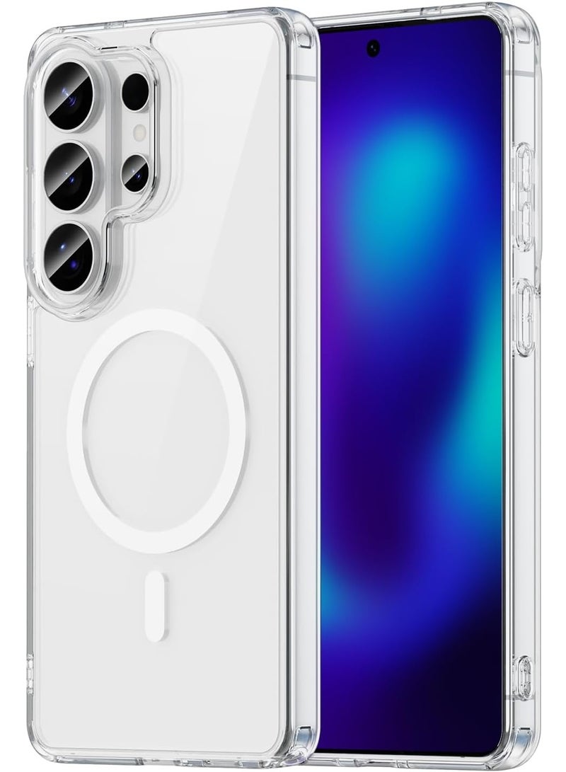 غطاء هاتف سامسونج جالاكسي S26 ألترا، لهاتف سامسونج جالاكسي S26 ألترا 5G 2026 | شفاف غير مصفر | يدعم الشحن اللاسلكي | حماية ضد الصدمات (شفاف) - Image 1